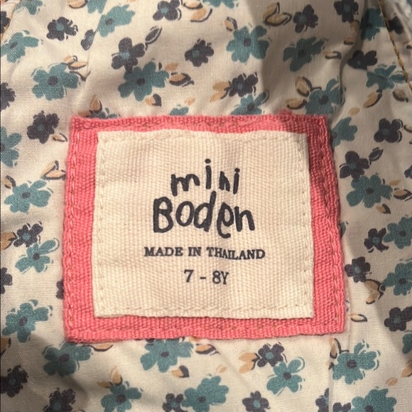 Boden Denim Overall Dress with Cherry 🍒 Patch - Picture 2 of 6